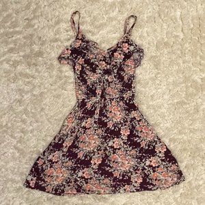Aeropostale Purple Floral Sundress